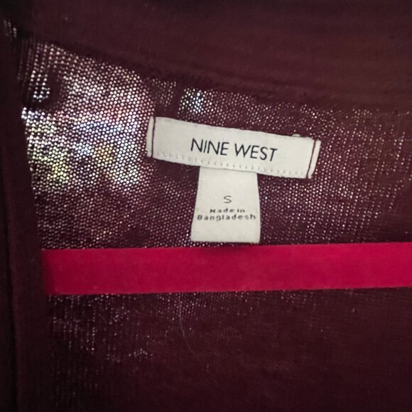 Burgundy cardigan Nine West - Picture 2 of 2